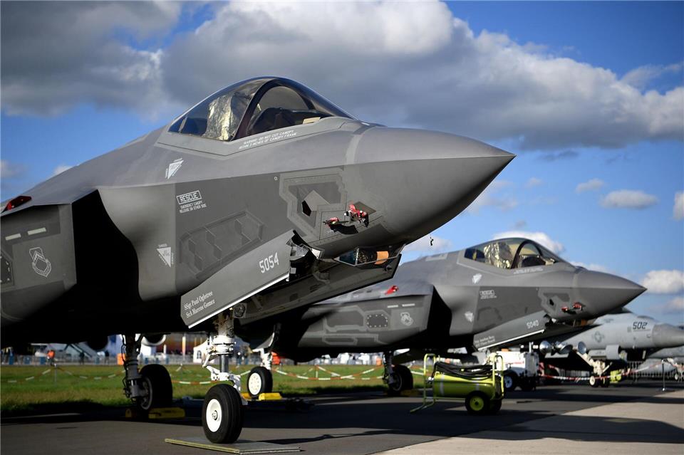 Die F-35 vom US-Rüstungskonzern Lockheed Martin gilt als modernstes Kampfflugzeug der Welt. (Archivbild)Britta Pedersen/dpa-Zentralbild/dpa