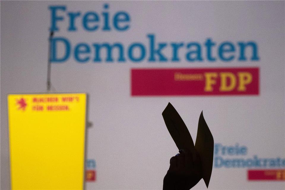 Die FDP kam im Lommatzsch zu ihrem Landesparteitag zusammen. (Archivbild)Sebastian Gollnow/dpa