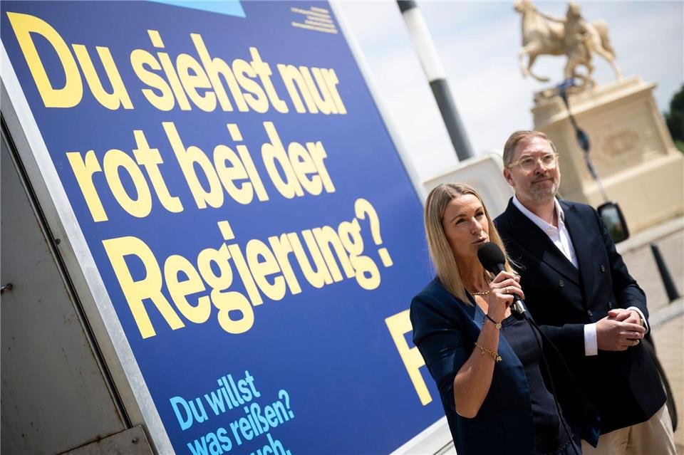 Die FDP setzt im Wahlkampf auf eine direkte Ansprache der Menschen im Land.Philip Dulian/dpa