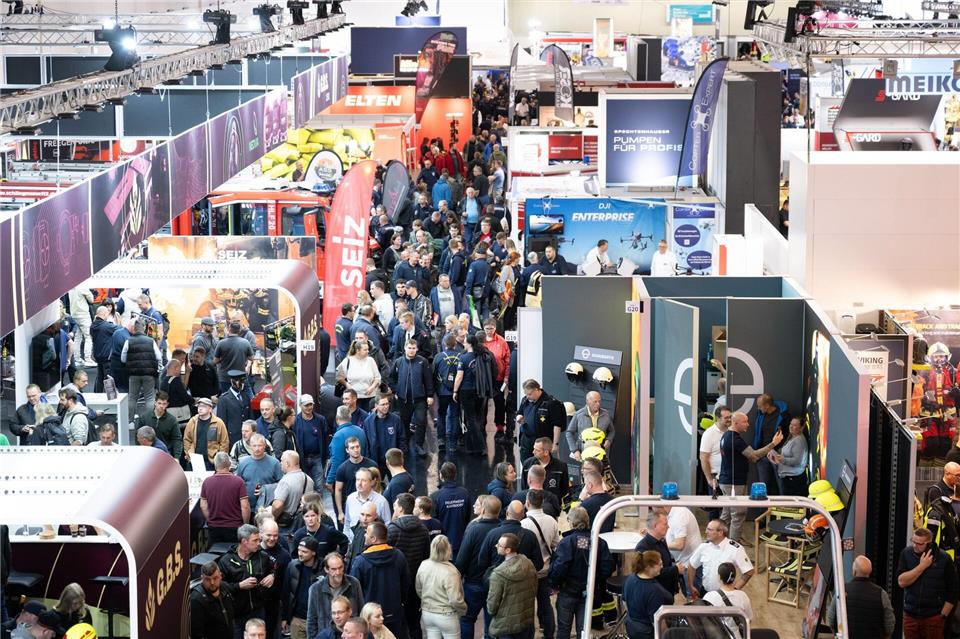 Die Fachmesse Florian findet vom 9. bis 11. Oktober in der Messe Dresden statt.Sebastian Kahnert/dpa
