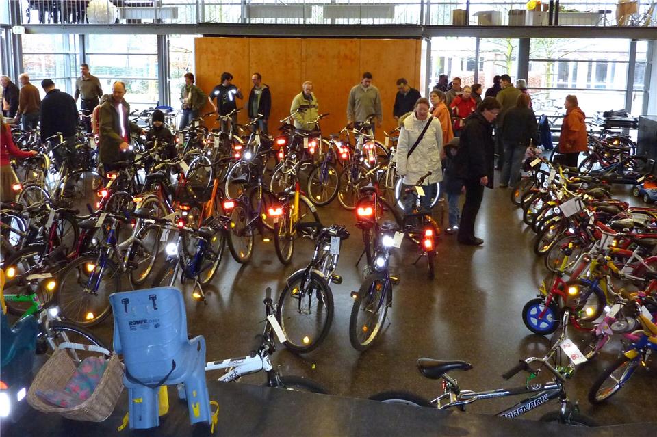 Die Fahrradbörse hat zuletzt vor Corona stattgefunden.