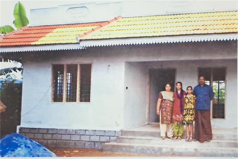 Gemener Gemeinde unterstützt Familien in Indien Die Familie Eravuchira hofft darauf, ins Programm „Familienpatenschaften“ aufgenommen zu werden.