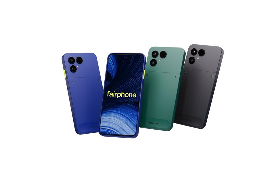 Die Farben des Fairphone 6+: Cobalt Blue, Forest Green und Horizon Black.Fairphone/dpa-tmn