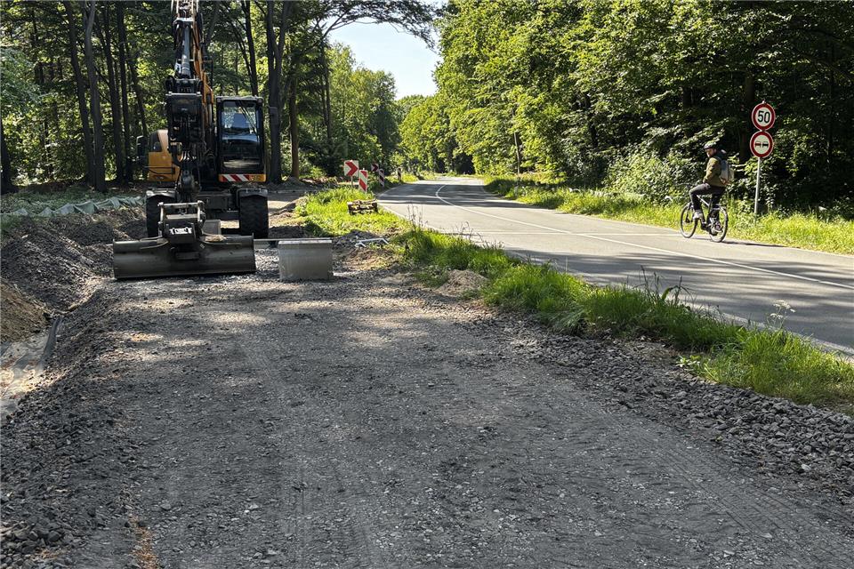 Die Fertigstellung des Radwegs verzögert sich.