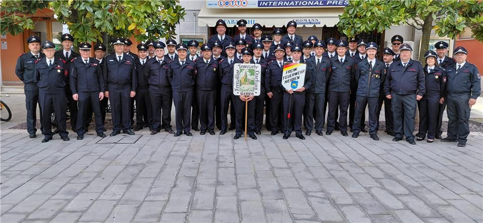 Die Feuerwehr Heiden war mit 25 Mitgliedern, begleitet von Abordnungen der Löschzüge Gemen und Erle, nach Italien gereist.