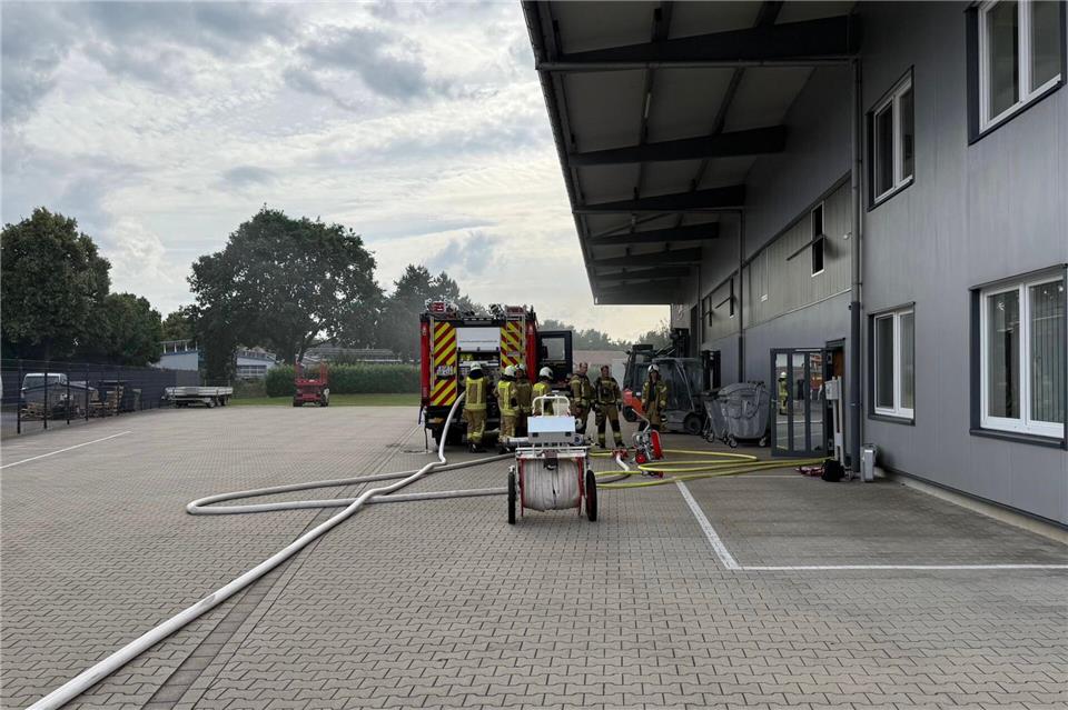 Die Feuerwehr Raesfeld hatte das Feuer schnell gelöscht.