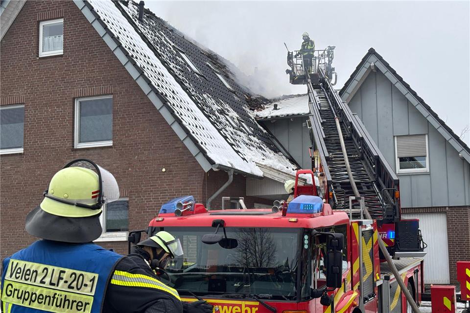 Die Feuerwehr bekämpfte einen Brand in Ramsdorf.