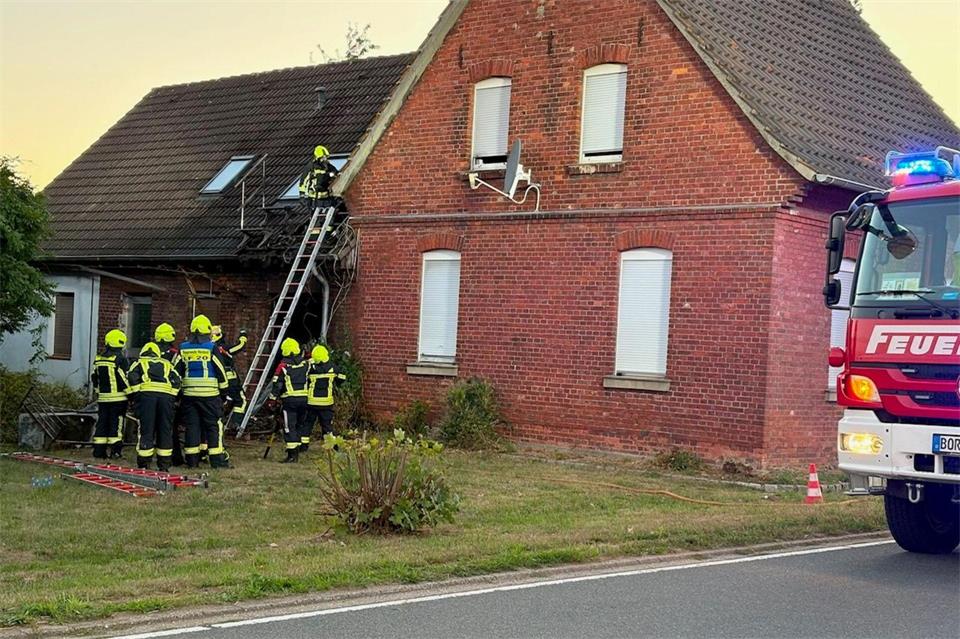 Die Feuerwehr war an der Leblicher Straße im Einsatz.