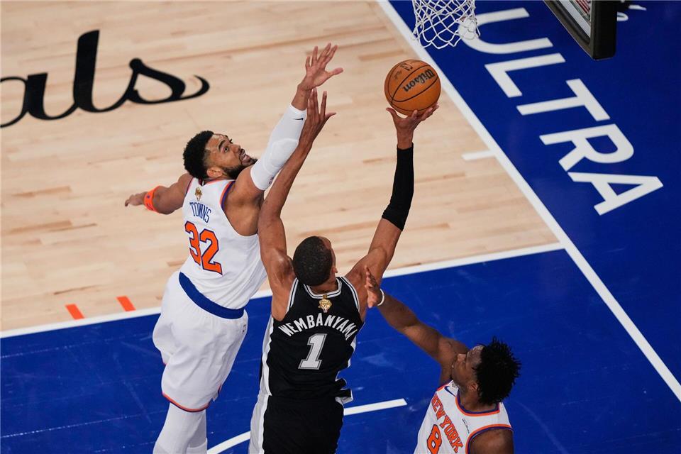 Die Finals-Serie der Knicks gegen die Spurs bot auch im dritten Duell beste Unterhaltung.Yuki Iwamura/AP/dpa