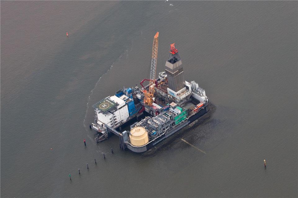 Die Förderung auf der Bohrinsel Mittelplate wurde gestoppt. (Archivbild)picture alliance / Christian Charisius/dpa