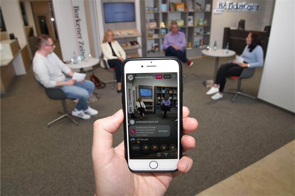 Die Fragerunde wurde live auf Instagram übertragen und ist dort weiter abrufbar. 