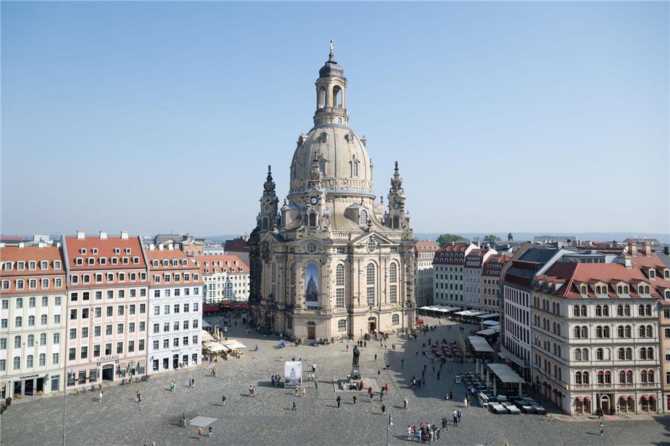 Die Frauenkirche Dresden wird durch eine Stiftung getragen. Sie kümmert sich unter anderem um den Erhalt des Bauwerkes. (Archivbild)Sebastian Kahnert/dpa