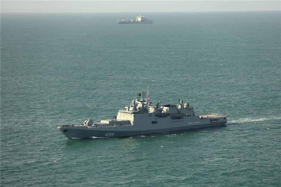 Die Fregatte „Admiral Grigorowitsch“ soll einen Warnschuss im Ärmelkanal abgegeben haben. (Archivbild)Mod Crown Copyright/Ministry of Defence/PA Wire/dpa