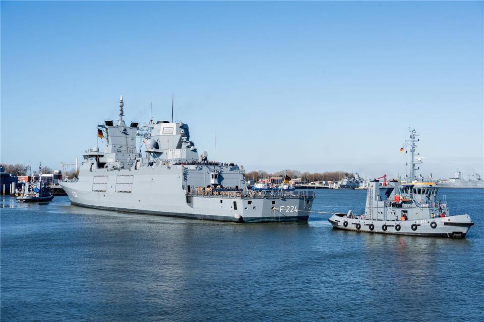 Die Fregatte „Sachsen-Anhalt“ ist auf dem Weg zu einer Übung in Norwegen. (Archivbild)Hauke-Christian Dittrich/dpa