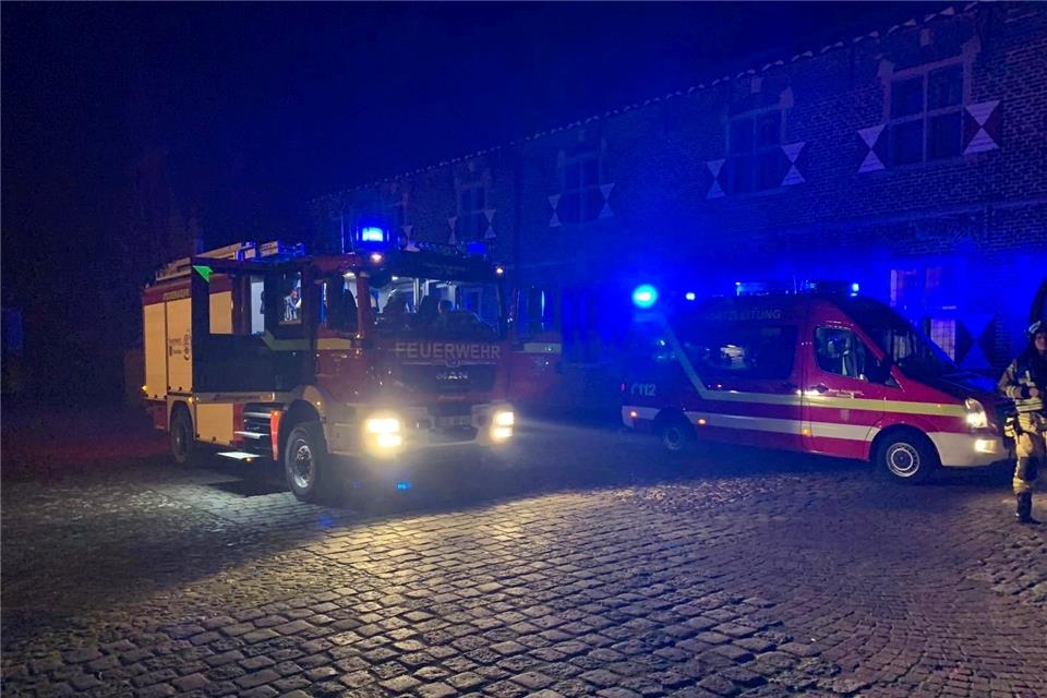 Die Freiwillige Feuerwehr am Raesfelder Schloss.