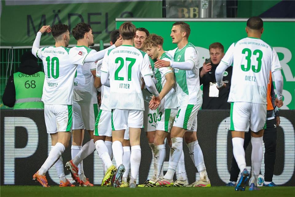 Die Fürther stecken gegen Hertha niemals auf.Daniel Karmann/dpa