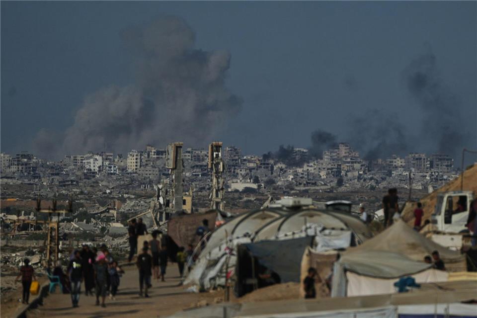 Die Gaza-Verhandlungen laufen laut Donald Trump gut.Abdel Kareem Hana/AP/dpa