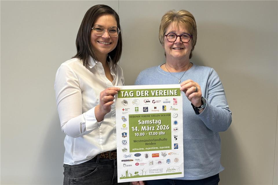 Die Gemeinde Heiden um Sandra Schulte (links) und Edith Kramer freuen sich auf den Tag der Vereine.