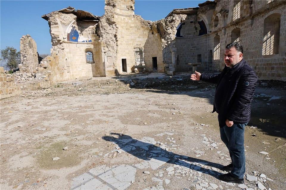 Die Gemeinde will die griechisch-orthodoxe Kirche wieder aufbauen.Mirjam Schmitt/dpa