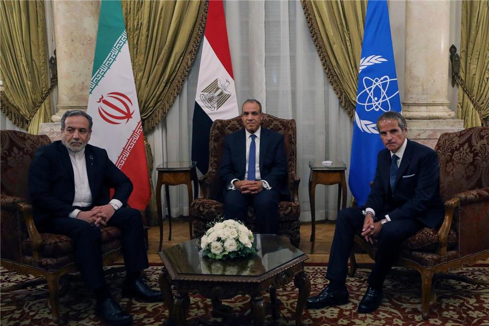 Die Gespräche zu den Atominspektionen fanden in Kairo statt.Khaled Elfiqi/AP/dpa