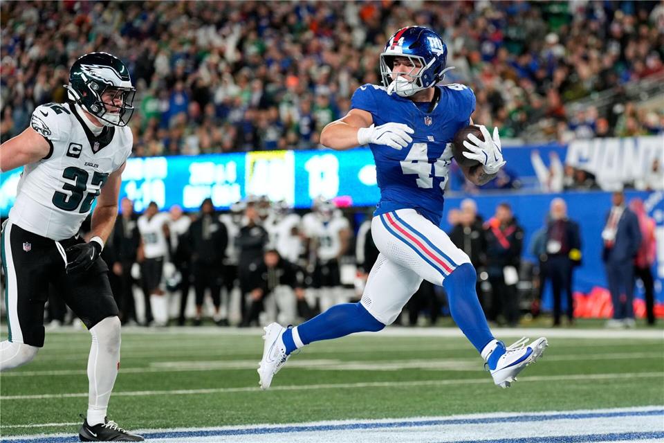 Die Giants hatten die Heimpartie gegen die Eagles überraschend gut im Griff.Seth Wenig/AP/dpa