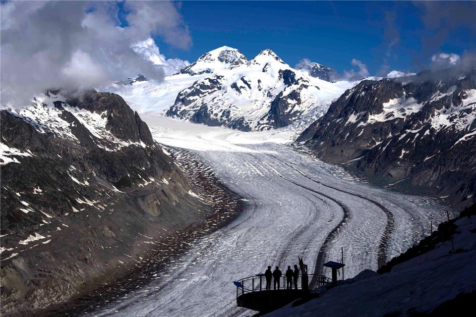 Gletscherschwund ist „Frage des Überlebens“ für Menschheit Die Gletscher schwinden wegen der Klimaerwärmung rasant (Archivbild)Matthias Schrader/AP