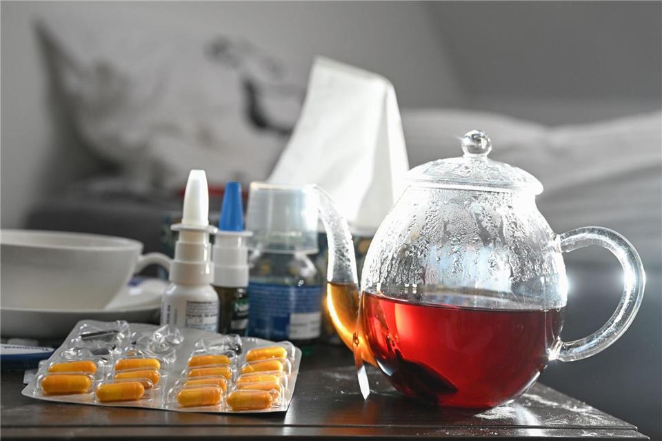 Die Grippewelle in Bayern flacht ab. (Symbolbild)Bernd Weißbrod/dpa/dpa-tmn