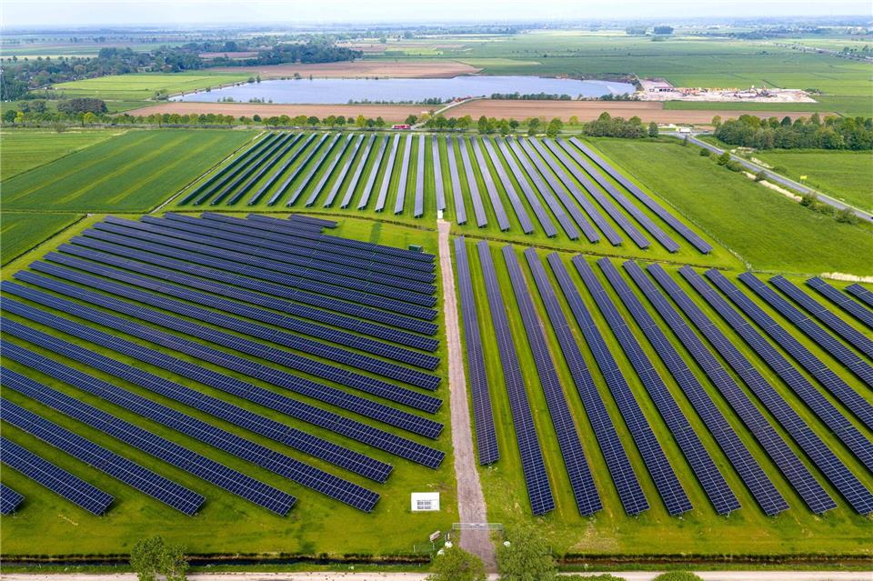 Die Grünen erwarten, dass der Ausbau von Erneuerbaren und Speichern die Energiepreise drückt. (Archivbild)Sina Schuldt/dpa