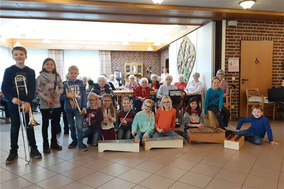 Die Grundschüler haben den Senioren mit dem Konzert eine Freude gemacht.