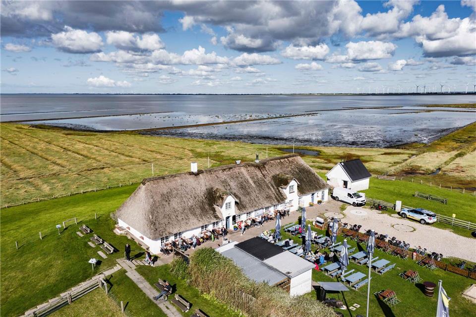 Die Hamburger Hallig gehört zu den kleinsten bewohnten Halligen Deutschlands. (Archivbild)Frank Molter/dpa