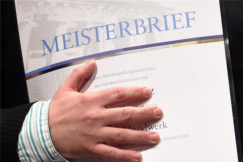 Die Handwerkskammer hat Altmeister geehrt. (Archivbild)Britta Pedersen/zb/dpa