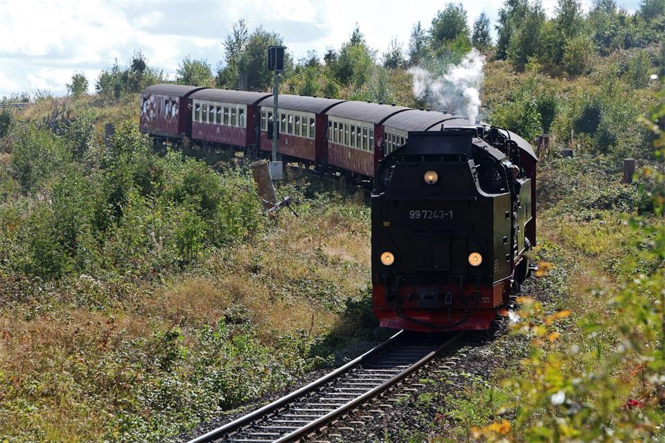 Die Harzer Schmalspurbahnen bringen Besucher mit Dampfloks auf den Brocken. (Archivbild)Matthias Bein/dpa