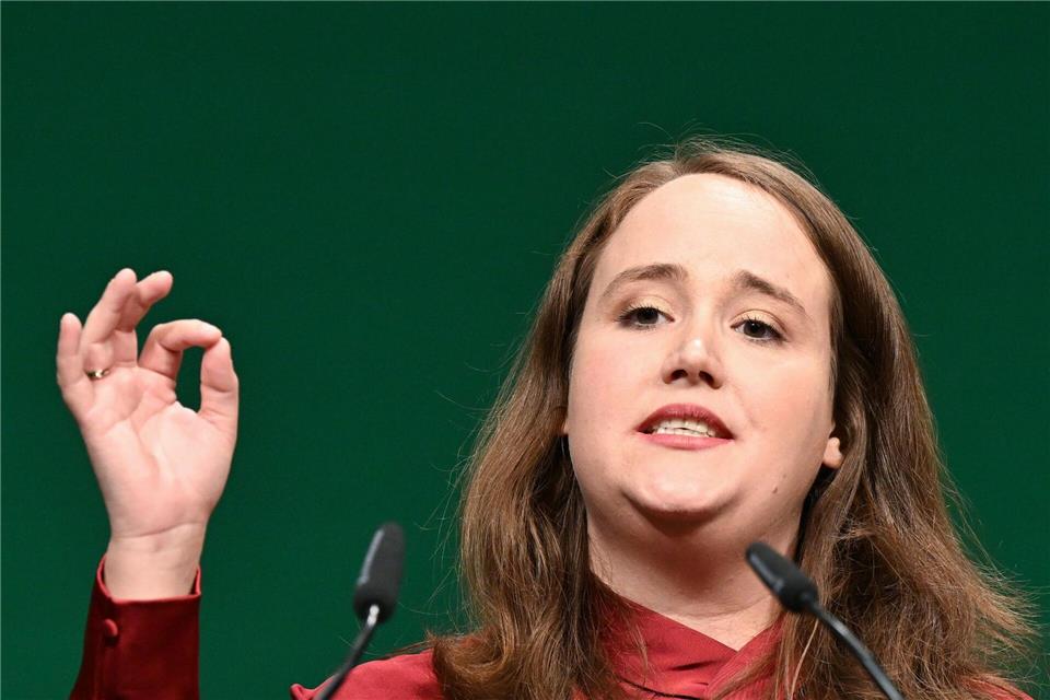 Die Hasskommentare im Netz hätten sie eher von Themen wie Ernährung, Sport oder Gesundheit ferngehalten, sagt Ricarda Lang. (Archivbild) Bernd Wei�brod/dpa