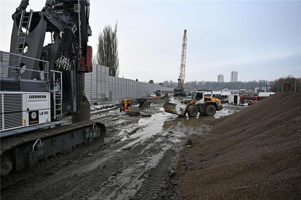 Die Hauptarbeiten für den Riederwaldtunnel haben begonnen.Michael Brandt/dpa