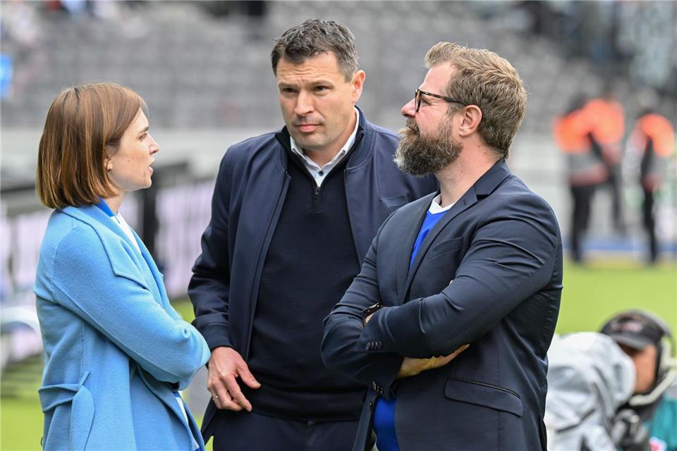 Die Hertha-Führung sorgt noch einen Geschäftsführer. Soeren Stache/dpa