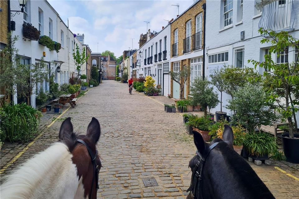Die Hyde Park Gardens Mews: früher das Zuhause der Pferde und Bediensteten - heute gefragte Immobilien. Dörte Nohrden/dpa-tmn