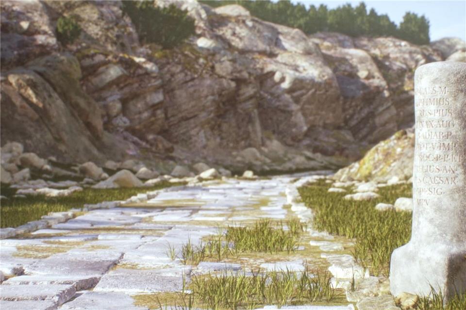 Die Illustration zeigt einen Kilometerstein auf einer Bergstraße in Kilikien, Türkei --/Itiner-e/dpa