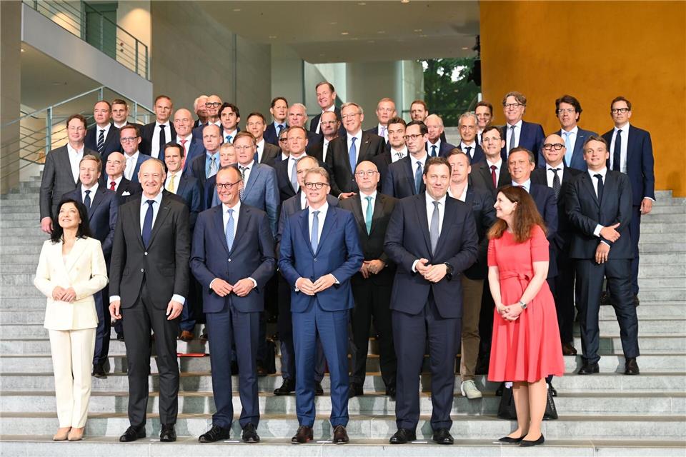 Die Initiative „Made for Germany“, hier beim ersten Treffen im Juli im Kanzleramt, will Hunderte Milliarden in Deutschland investieren (Archivbild)Katharina Kausche/dpa