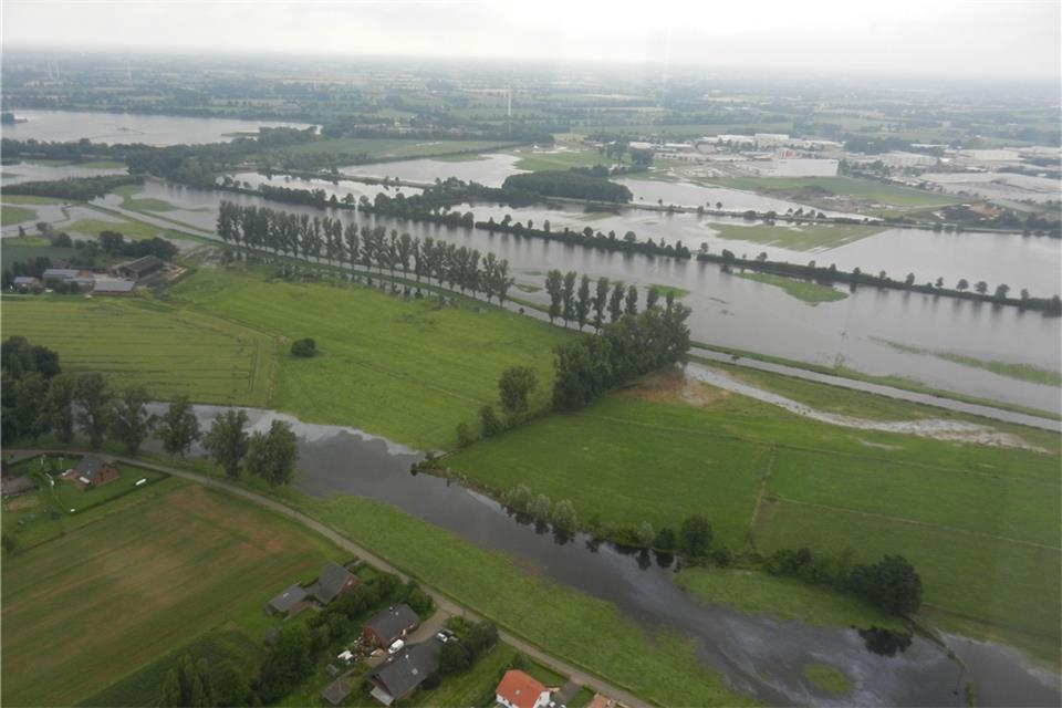 Die Issel-Anrainer-Kommunen wollen durch den Alarmplan besser auf ein Hochwasser vorbereitet sein.BZ-Archiv
