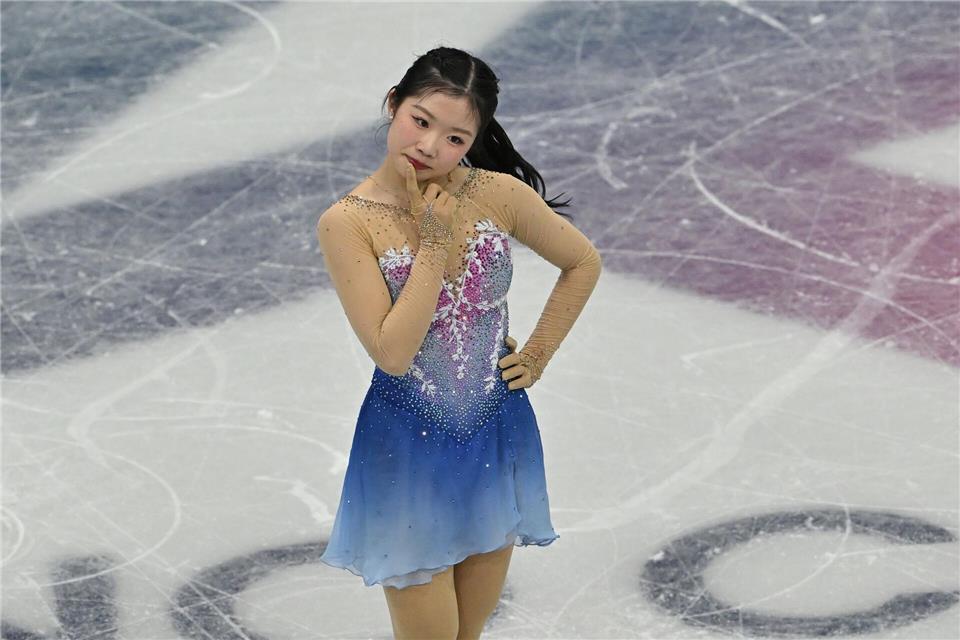 Die Japanerin Ami Nakai gewinnt Bronze.Peter Kneffel/dpa