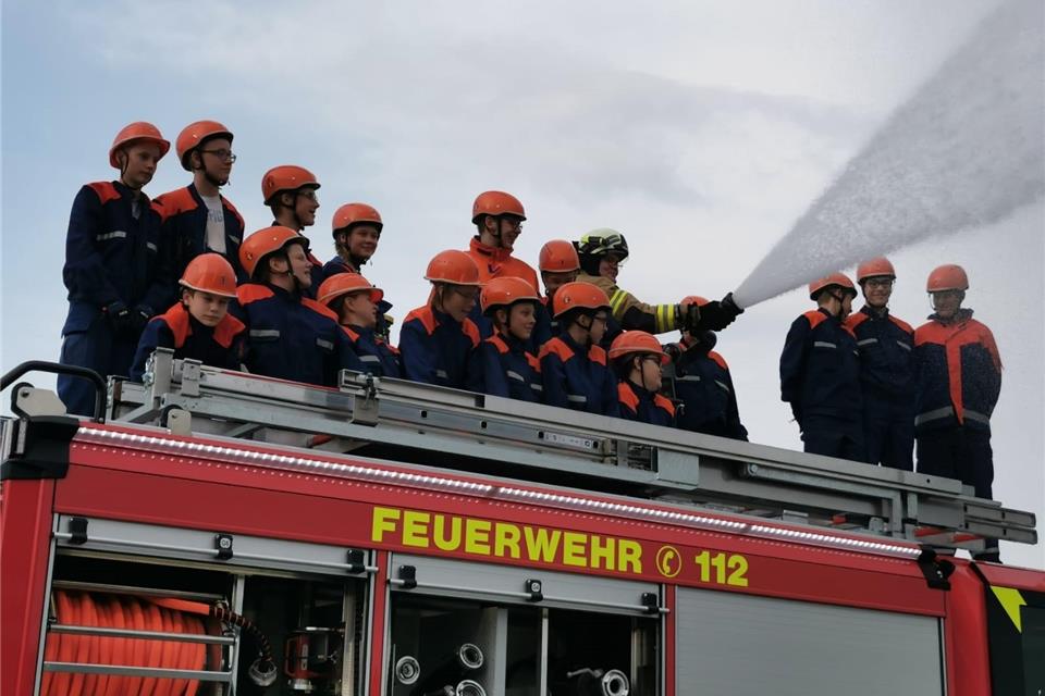 Die Jugendfeuerwehr hat für den Ernstfall geprobt.