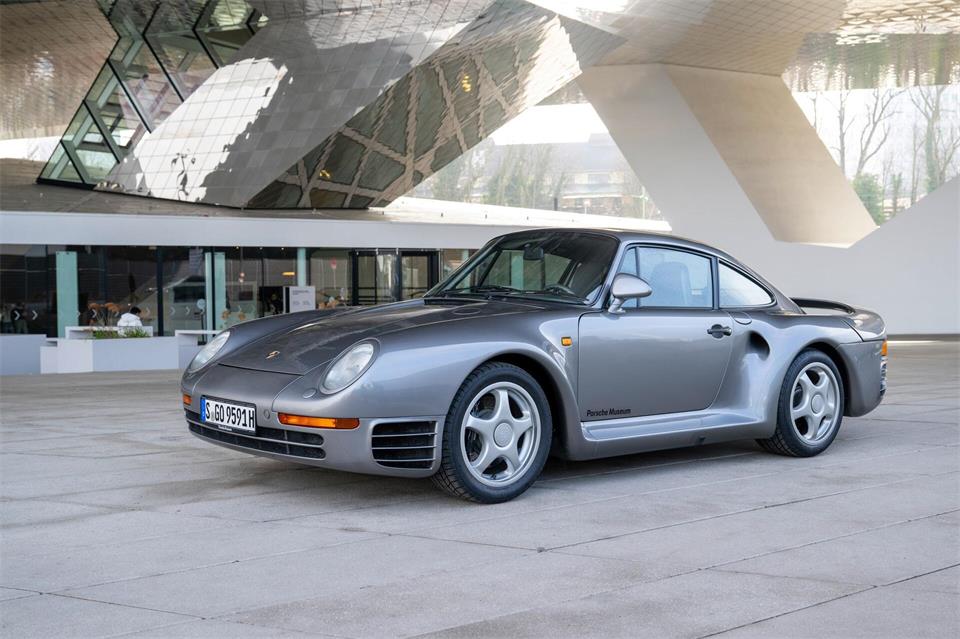 Die Karosserie des 959 verzichtet auf Extravaganzen: Das Bahnbrechende steckt im Inneren.Deniz Calagan/Porsche AG/dpa-tmn