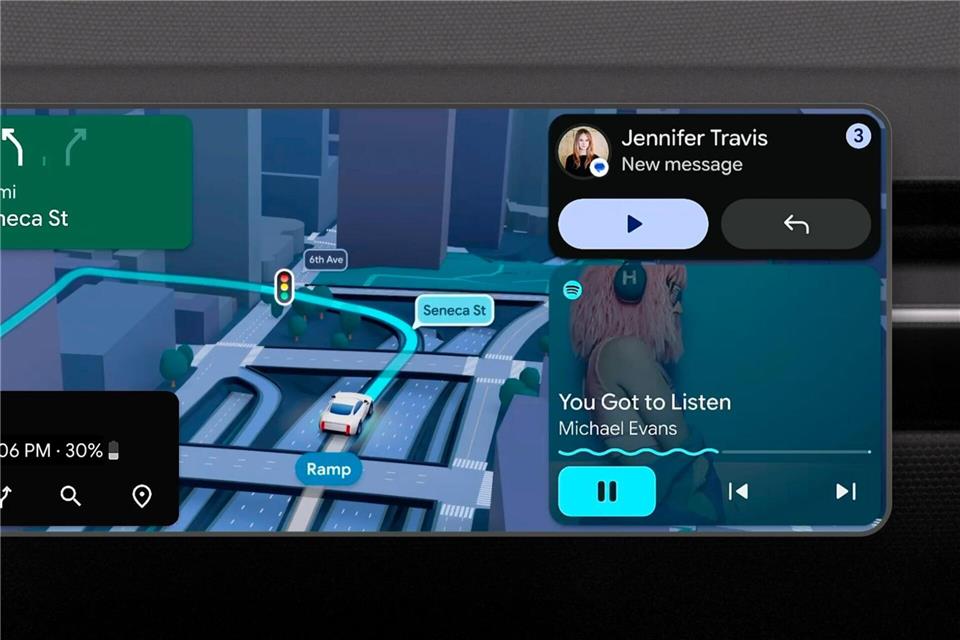 Die Karten im Auto sollen eine verbesserte Ansicht mit Gebäuden und Landschaft in 3D sowie Ampeln und Stopschildern bieten.Google LLC/dpa-tmn