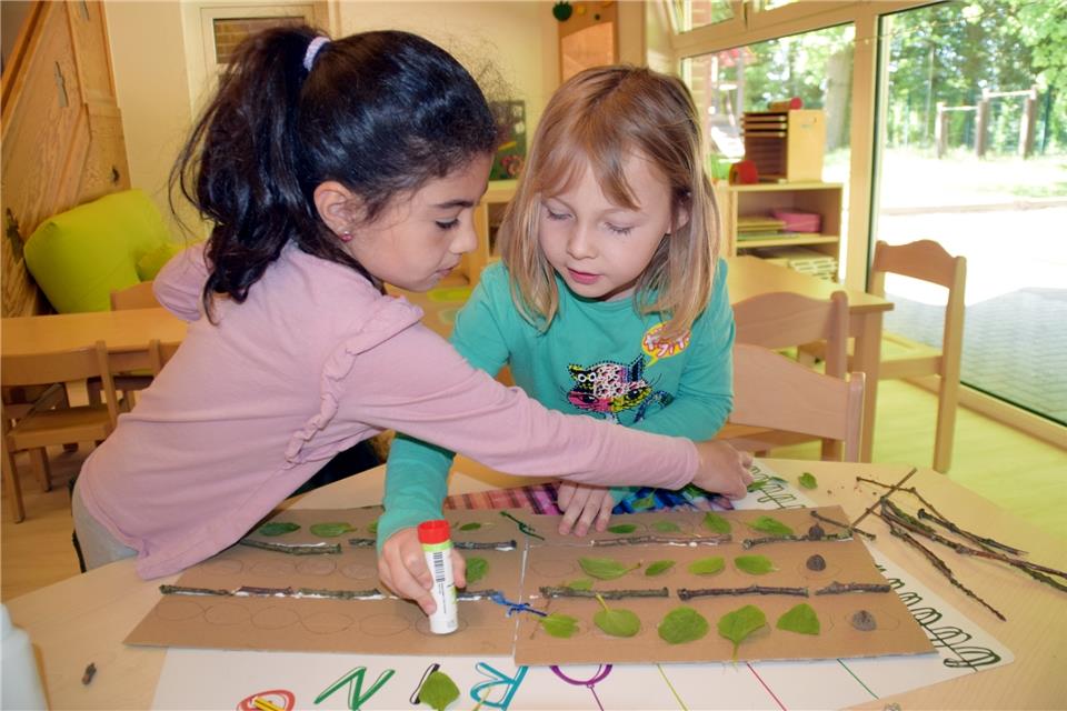 Die Kinder von der DRK-Kita Regenbogenland aus Gronau waren besonders fleißig dabei  