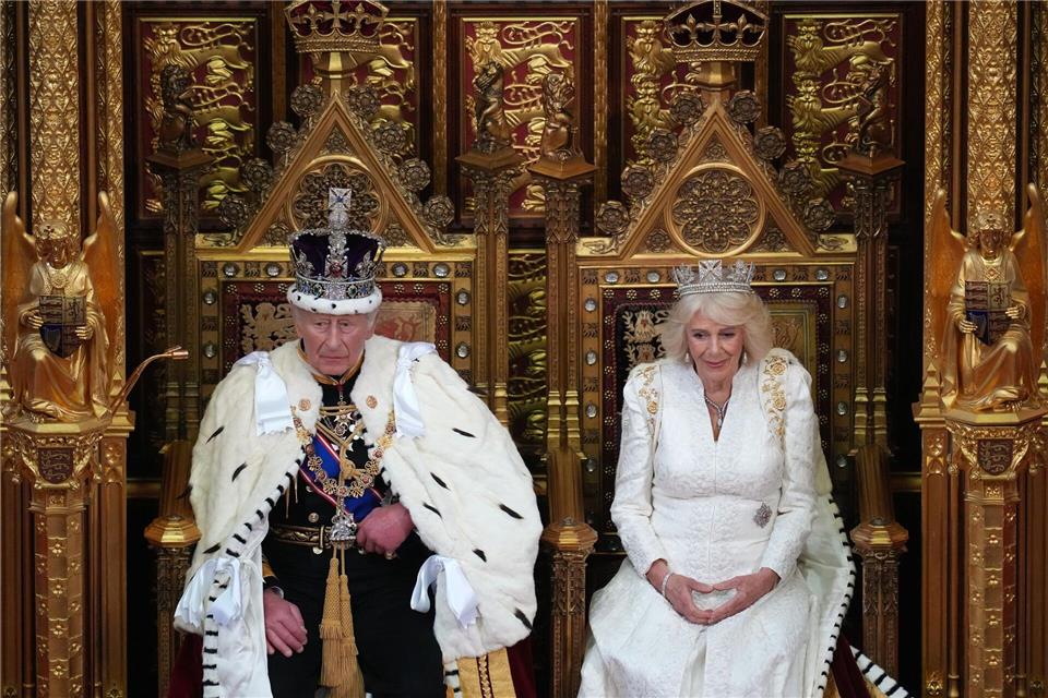 Die „King’s Speech“ ist eine jahrhundertealte Tradition. Kirsty Wigglesworth/Pool AP/AP/dpa