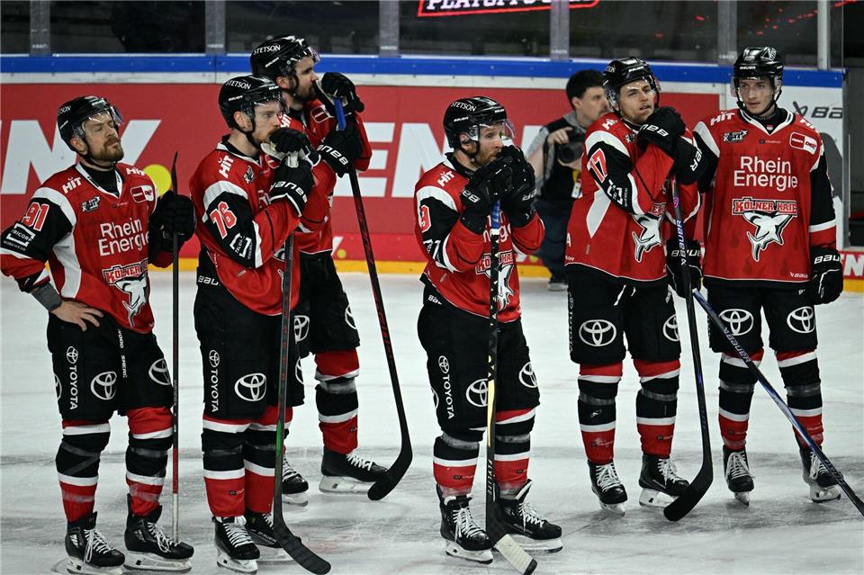 Die Kölner Haie sind im DEL-Halbfinale ausgeschieden. Federico Gambarini/dpa