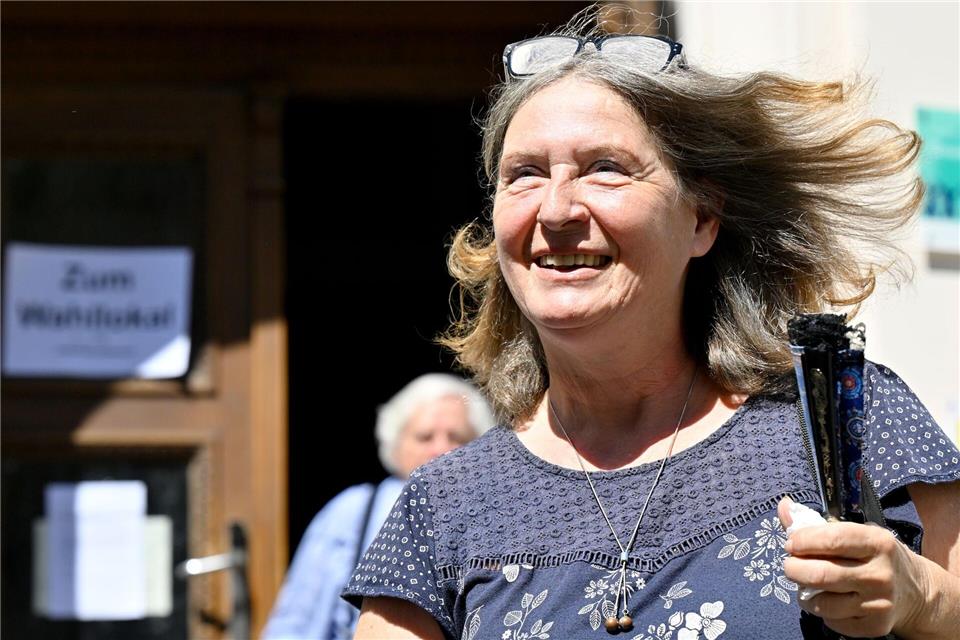 Die Kommunistin Elke Kahr ist seit 2021 Bürgermeisterin von Graz. Hans Klaus Techt/APA/dpa