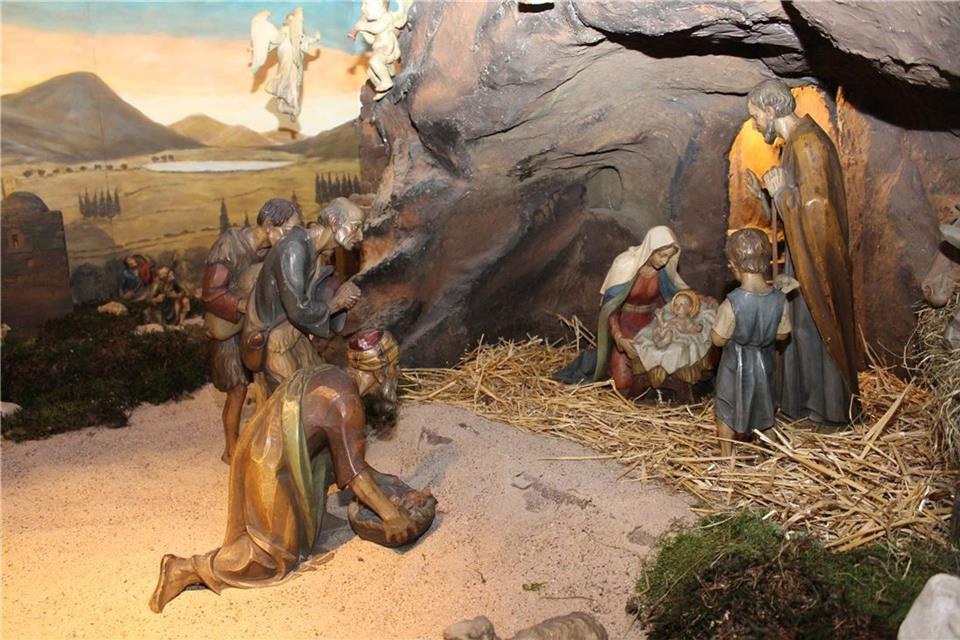 Die Krippe in der Pfarrkirche St. Martin.