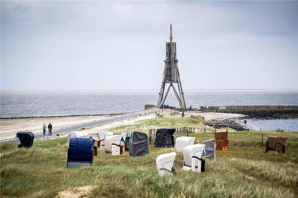 Die Kugelbake: See- und Wahrzeichen und nördlichster Punkt Niedersachsens.picture alliance/dpa