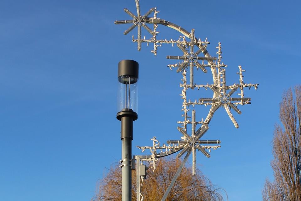 Die LED-Lampen verbrauchen weniger Strom.